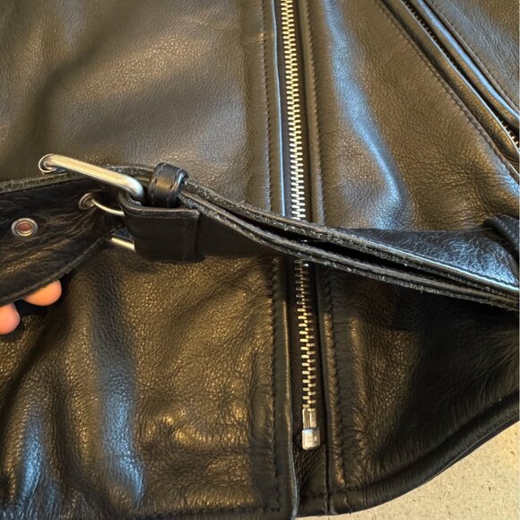 Madewell Ultimate Leather Motorcycle Jacket - Black - XS - Picture 10 of 10